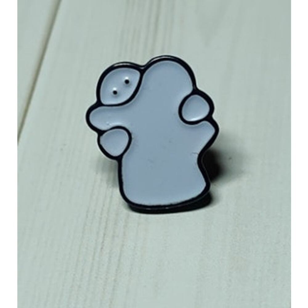 Hugging Ghosts Fun Halloween Novelty Hat, Lapel, Lanyard, Jacket or Backpack Pin